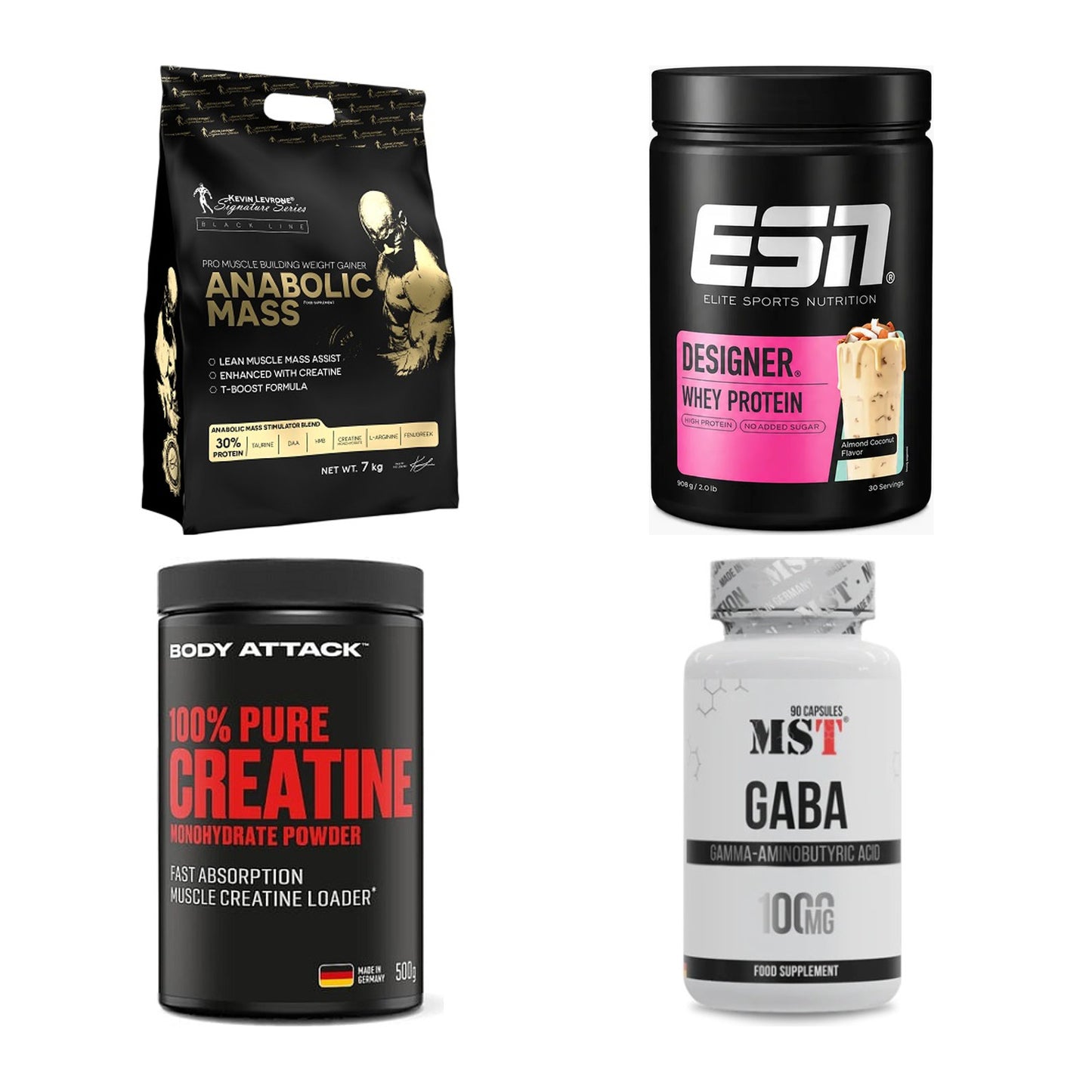 Masseaufbau für Fortgeschrittene: Kevin Levrone Anabolic + 3 weitere – alle enthaltenen Artikel