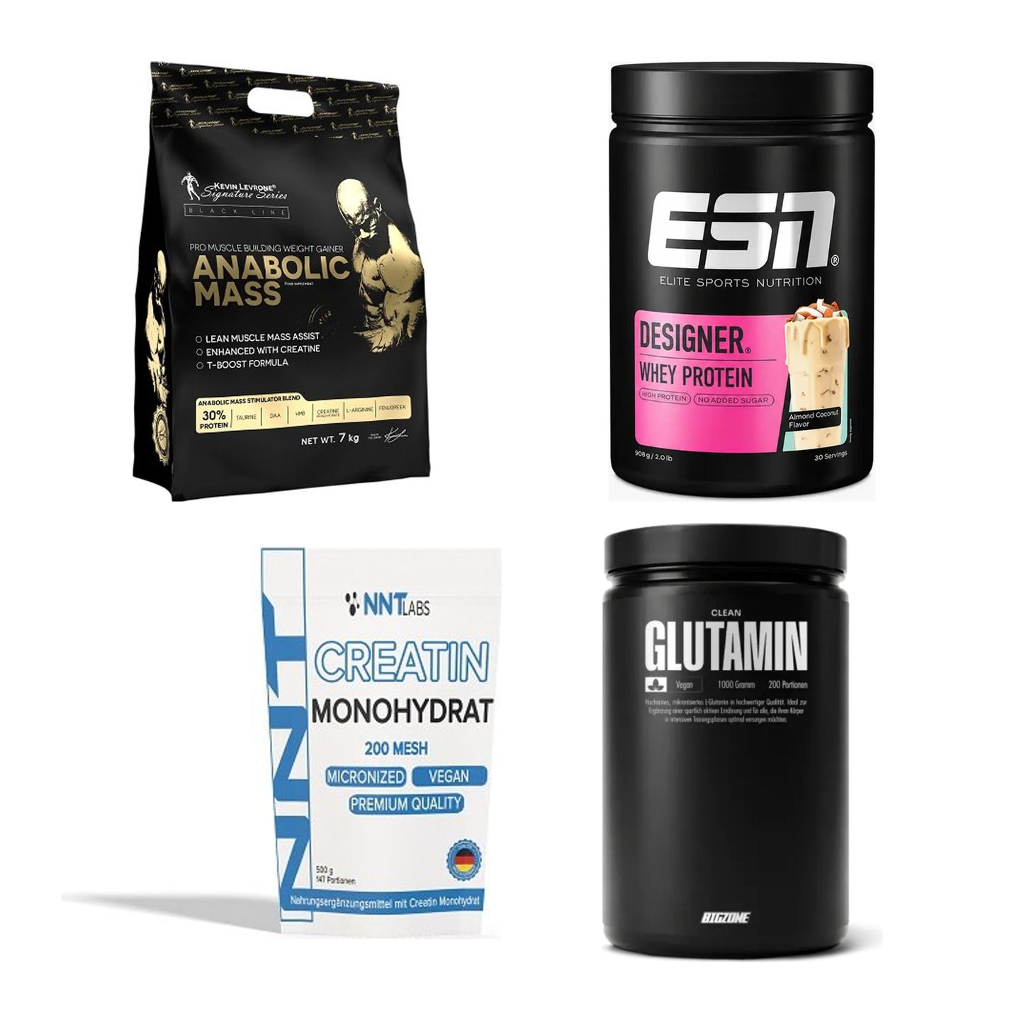 Masseaufbau für Fortgeschrittene: Kevin Levrone Anabolic + 3 weitere – alle enthaltenen Artikel