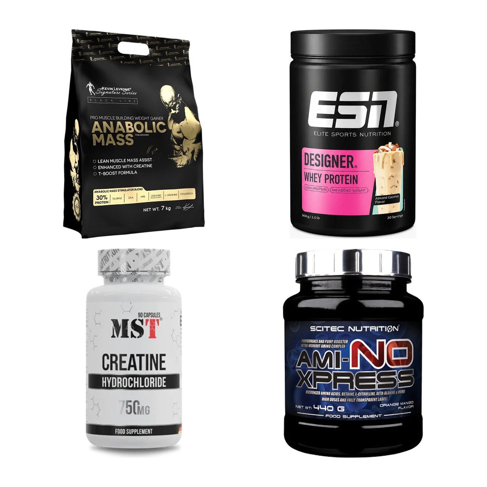 Masseaufbau für Fortgeschrittene: Kevin Levrone Anabolic + 3 weitere – alle enthaltenen Artikel