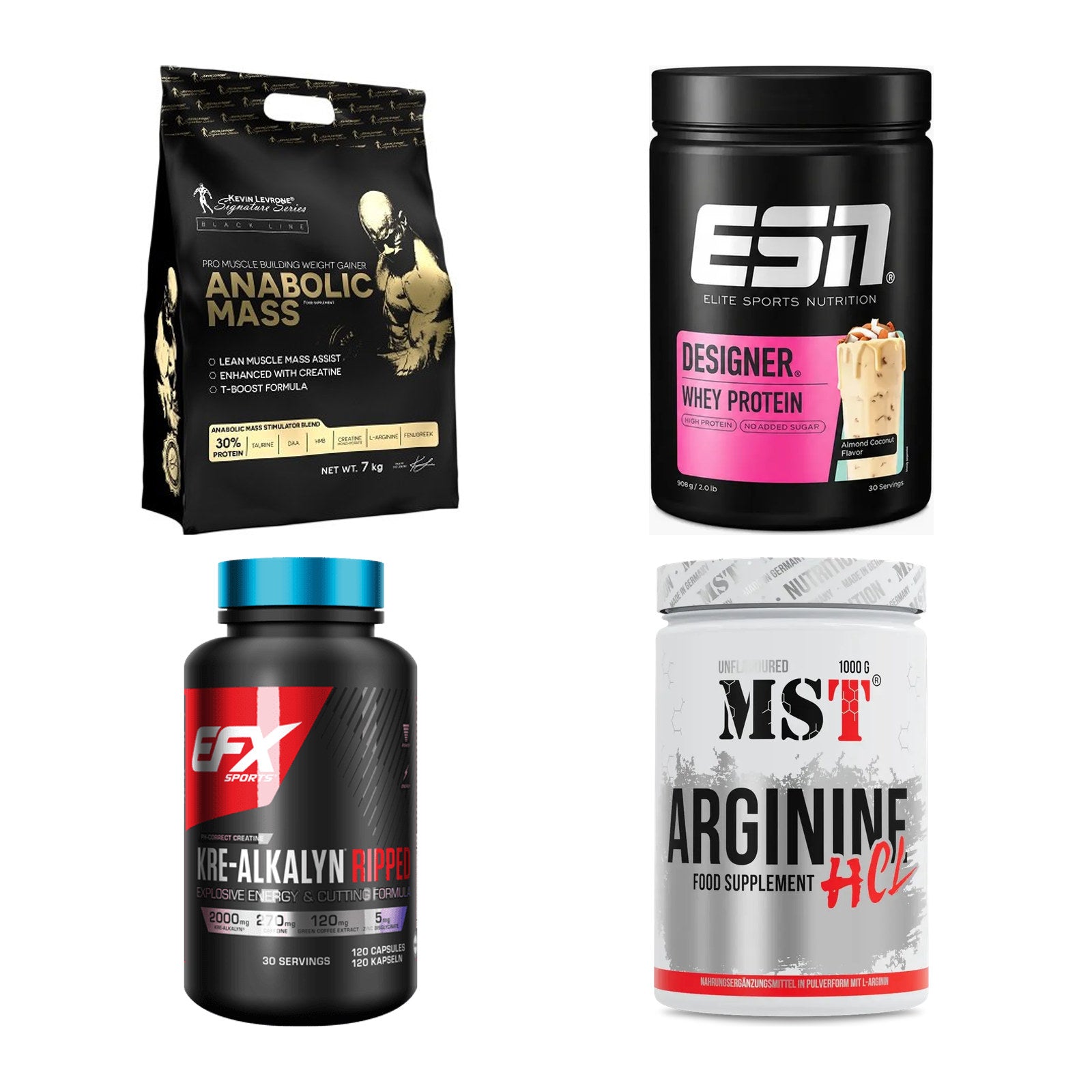 Masseaufbau für Fortgeschrittene: Kevin Levrone Anabolic + 3 weitere – alle enthaltenen Artikel