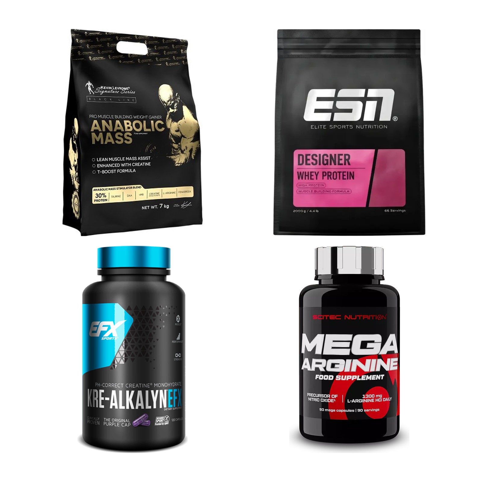 Masseaufbau für Fortgeschrittene: Kevin Levrone Anabolic + 3 weitere – alle enthaltenen Artikel