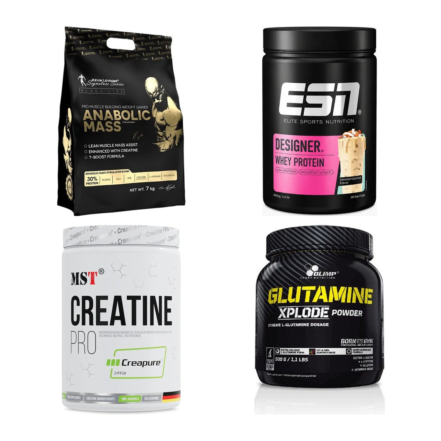 Masseaufbau für Fortgeschrittene: Kevin Levrone Anabolic + 3 weitere – alle enthaltenen Artikel