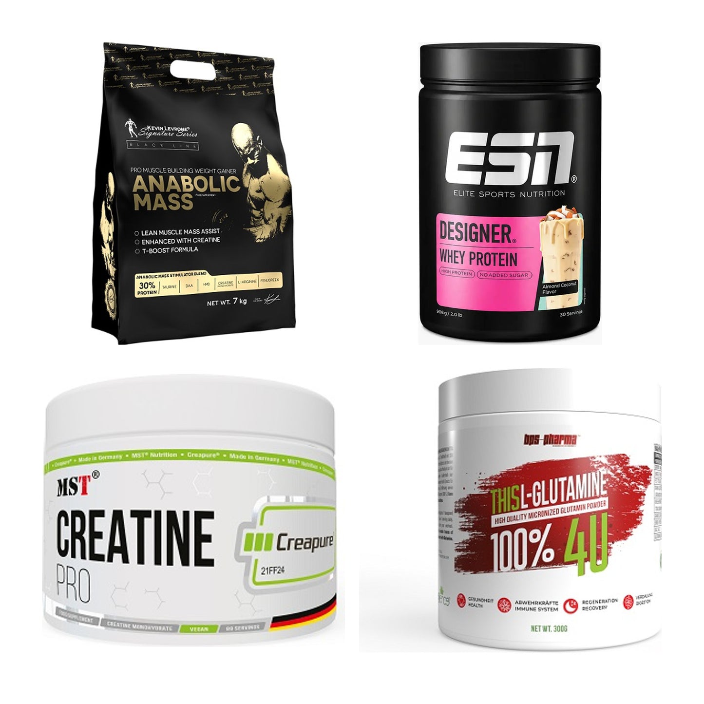 Masseaufbau für Fortgeschrittene: Kevin Levrone Anabolic + 3 weitere – alle enthaltenen Artikel