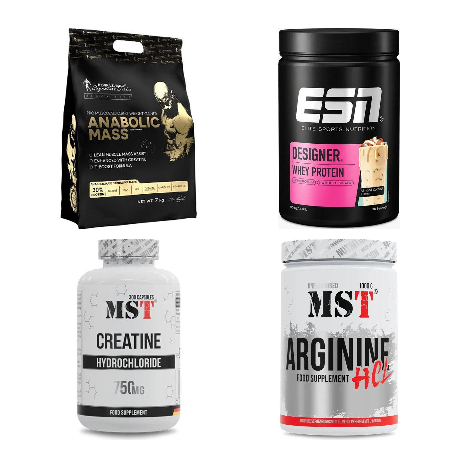 Masseaufbau für Fortgeschrittene: Kevin Levrone Anabolic + 3 weitere – alle enthaltenen Artikel