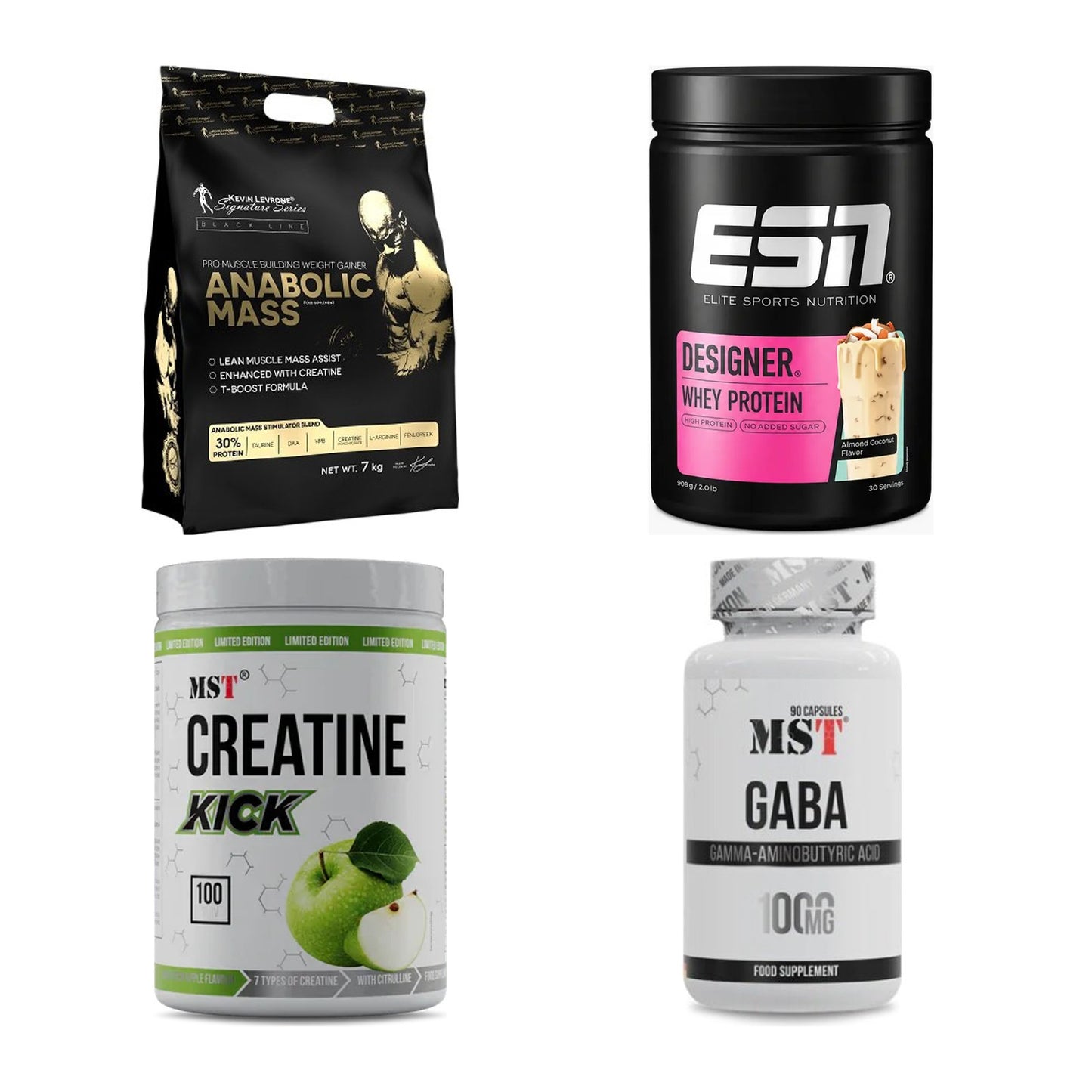Masseaufbau für Fortgeschrittene: Kevin Levrone Anabolic + 3 weitere – alle enthaltenen Artikel