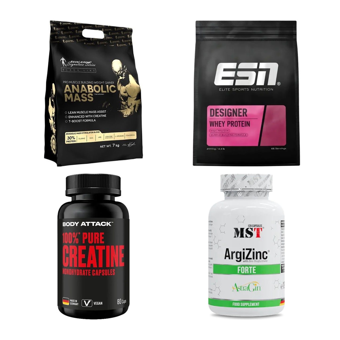 Masseaufbau für Fortgeschrittene: Kevin Levrone Anabolic + 3 weitere – alle enthaltenen Artikel