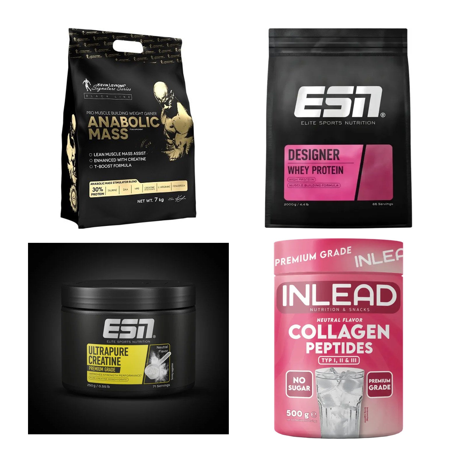 Masseaufbau für Fortgeschrittene: Kevin Levrone Anabolic + 3 weitere – alle enthaltenen Artikel