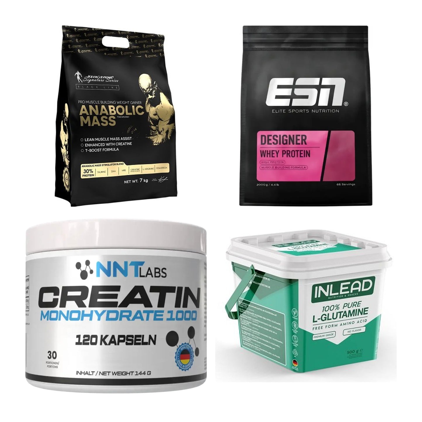 Masseaufbau für Fortgeschrittene: Kevin Levrone Anabolic + 3 weitere – alle enthaltenen Artikel