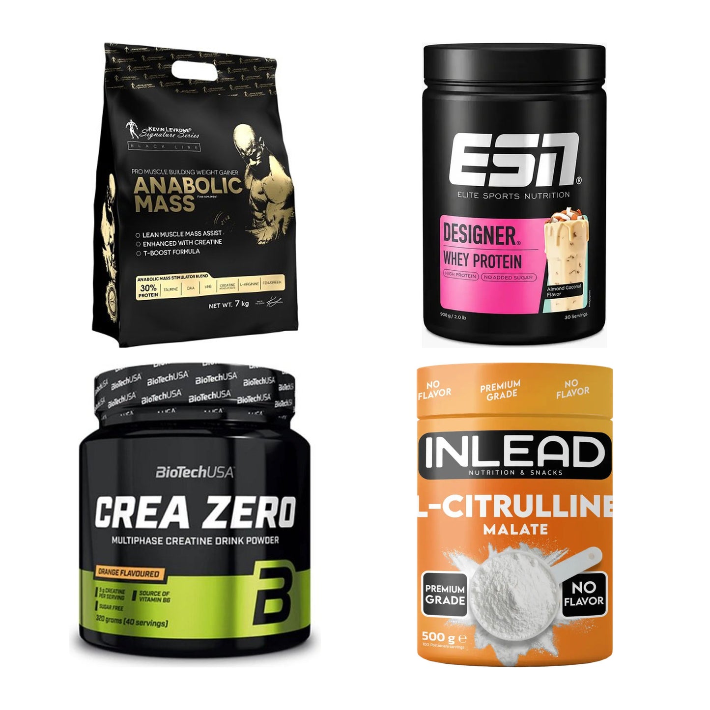 Masseaufbau für Fortgeschrittene: Kevin Levrone Anabolic + 3 weitere – alle enthaltenen Artikel