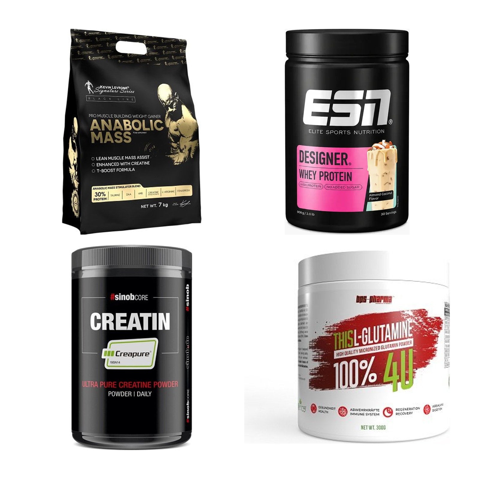 Masseaufbau für Fortgeschrittene: Kevin Levrone Anabolic + 3 weitere – alle enthaltenen Artikel