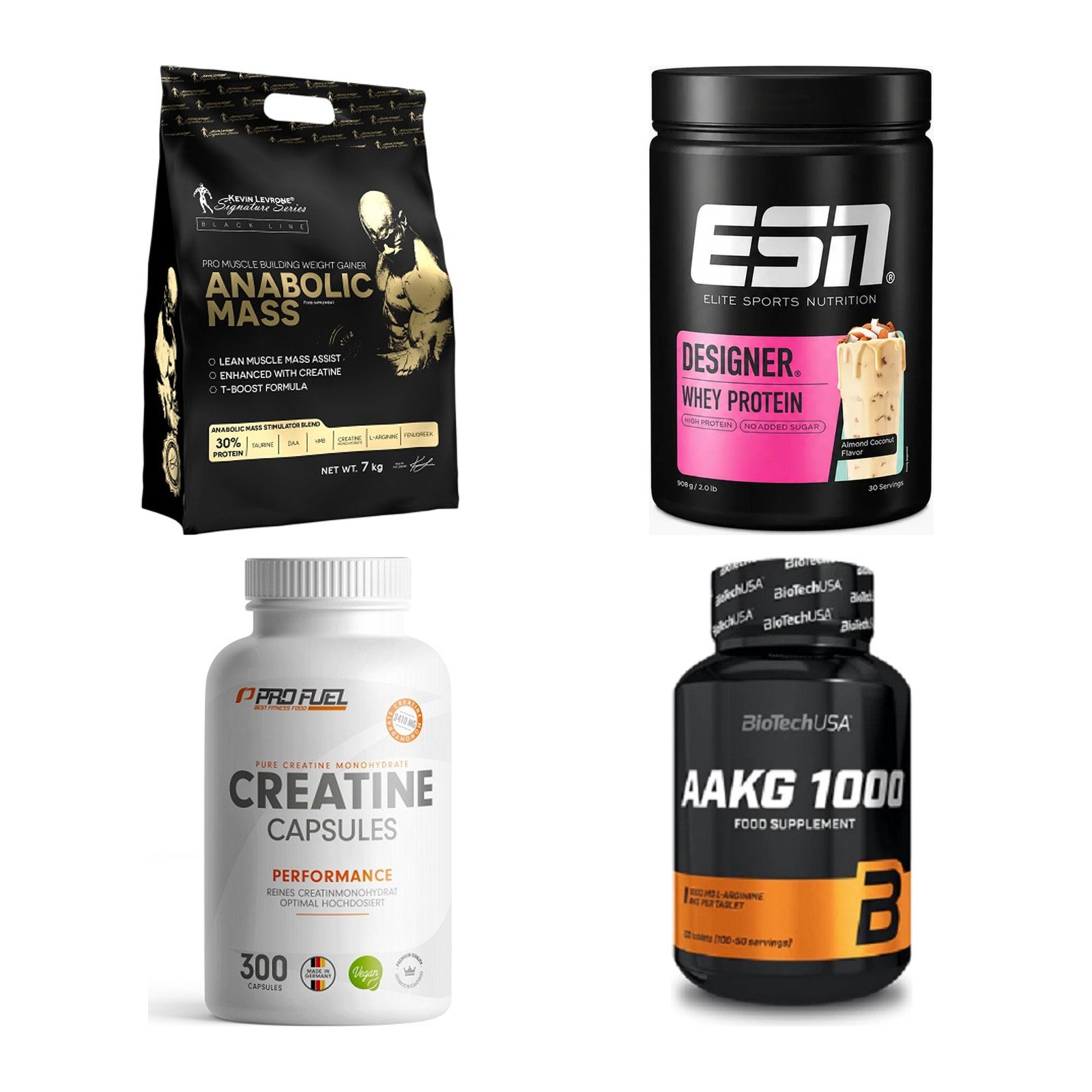Masseaufbau für Fortgeschrittene: Kevin Levrone Anabolic + 3 weitere – alle enthaltenen Artikel