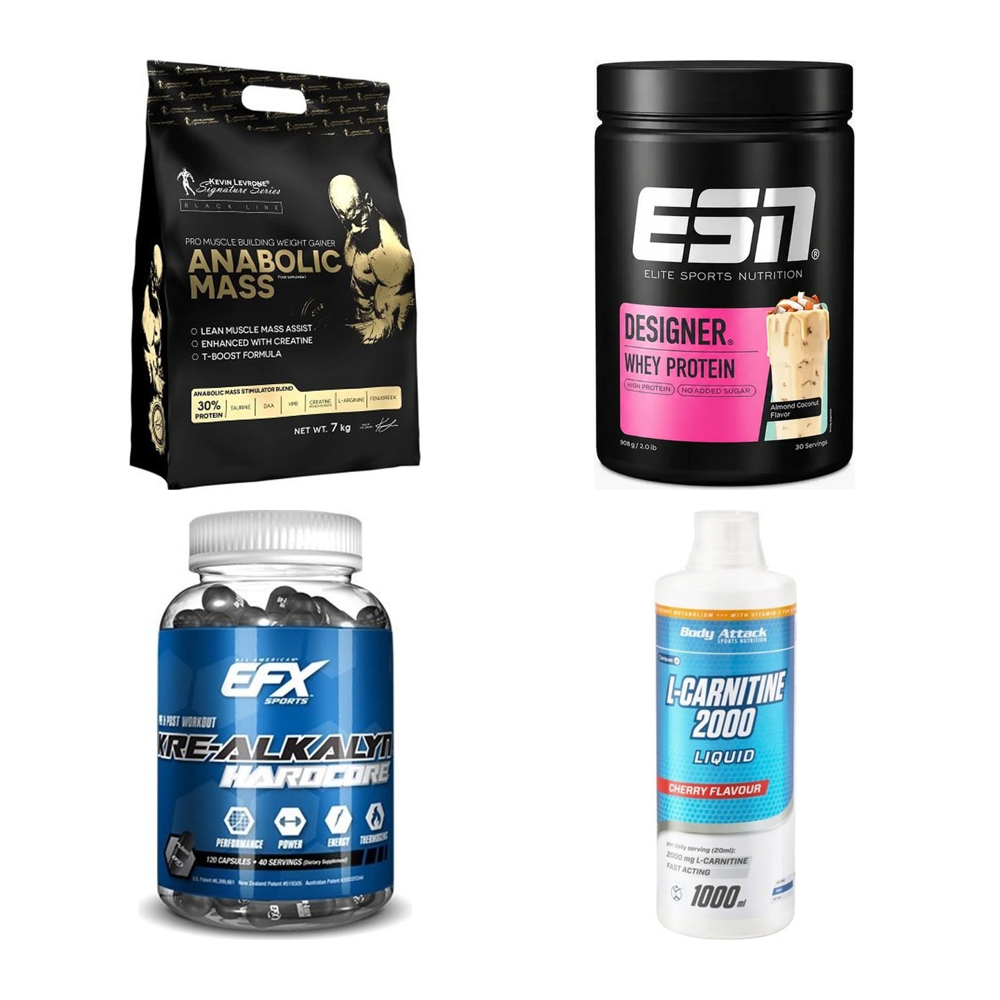 Masseaufbau für Fortgeschrittene: Kevin Levrone Anabolic + 3 weitere – alle enthaltenen Artikel