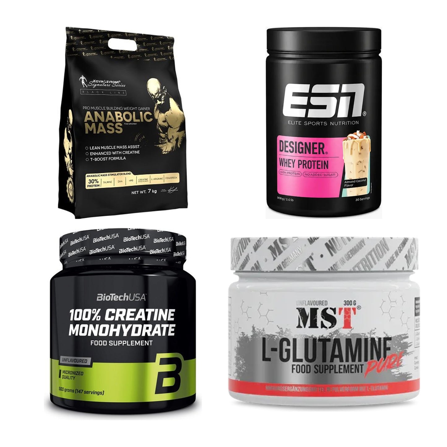 Masseaufbau für Fortgeschrittene: Kevin Levrone Anabolic + 3 weitere – alle enthaltenen Artikel