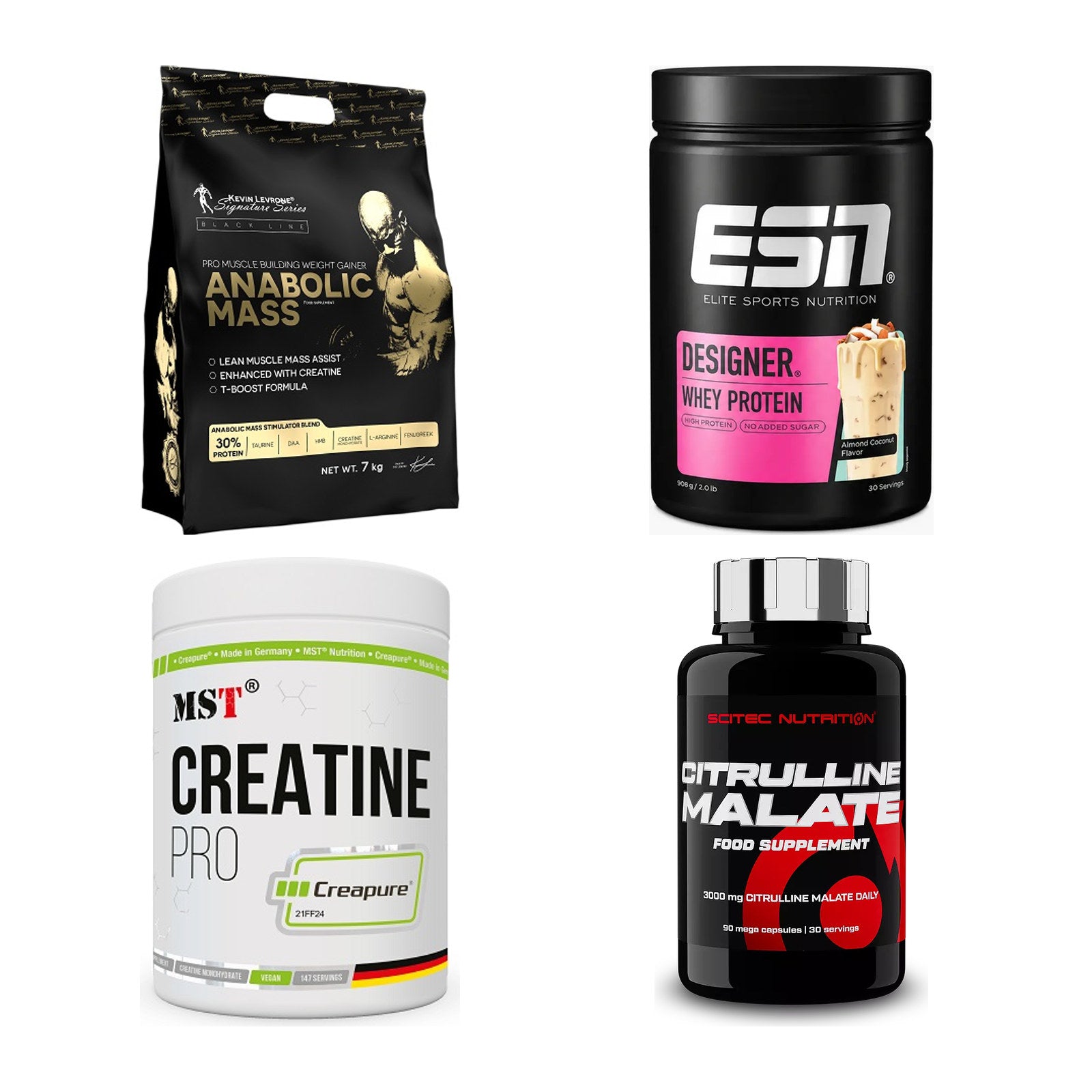 Masseaufbau für Fortgeschrittene: Kevin Levrone Anabolic + 3 weitere – alle enthaltenen Artikel