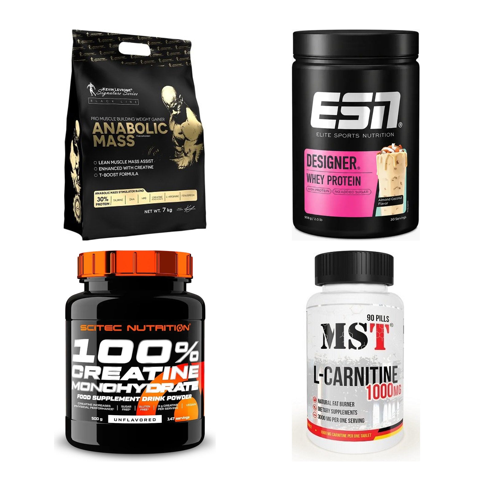 Masseaufbau für Fortgeschrittene: Kevin Levrone Anabolic + 3 weitere – alle enthaltenen Artikel
