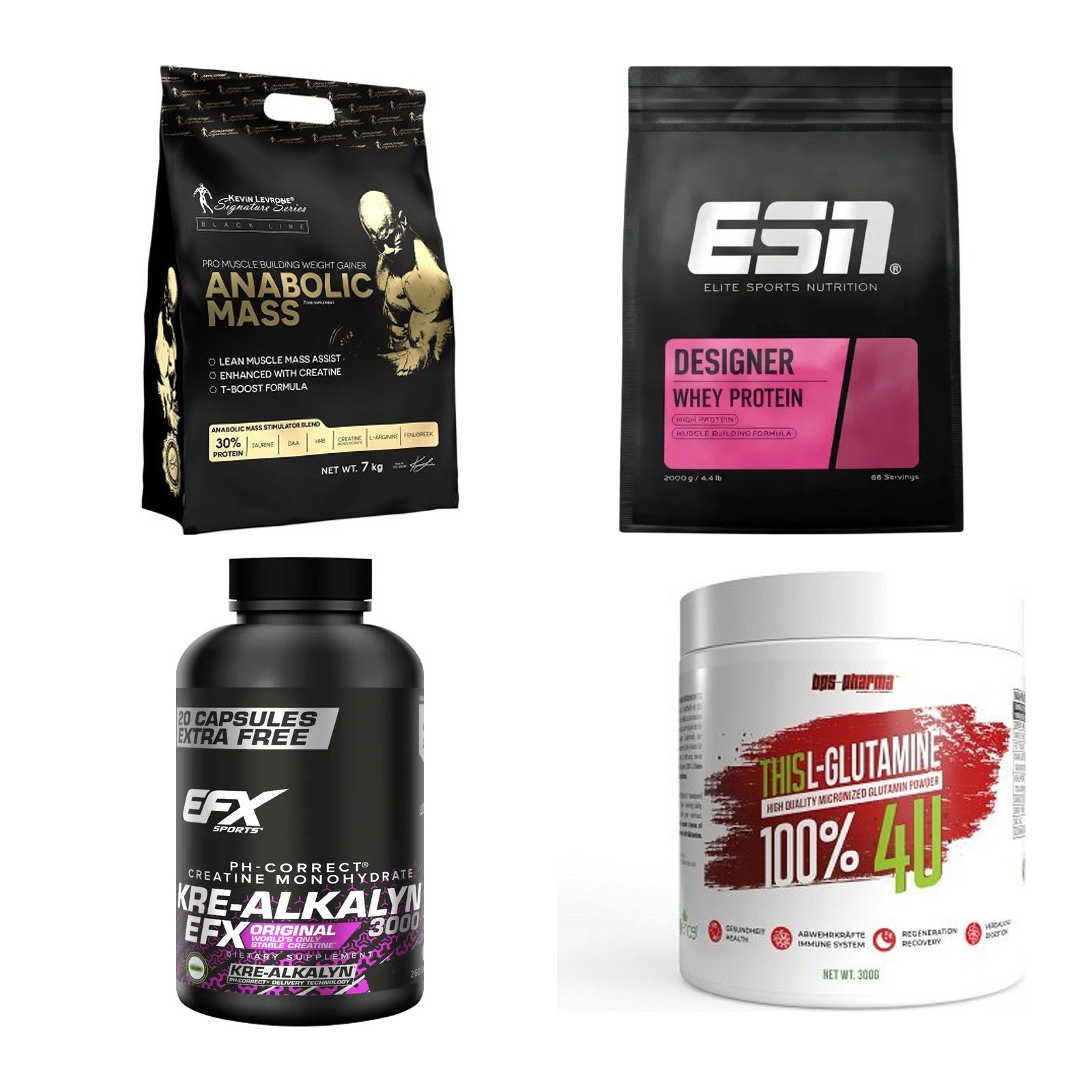 Masseaufbau für Fortgeschrittene: Kevin Levrone Anabolic + 3 weitere – alle enthaltenen Artikel