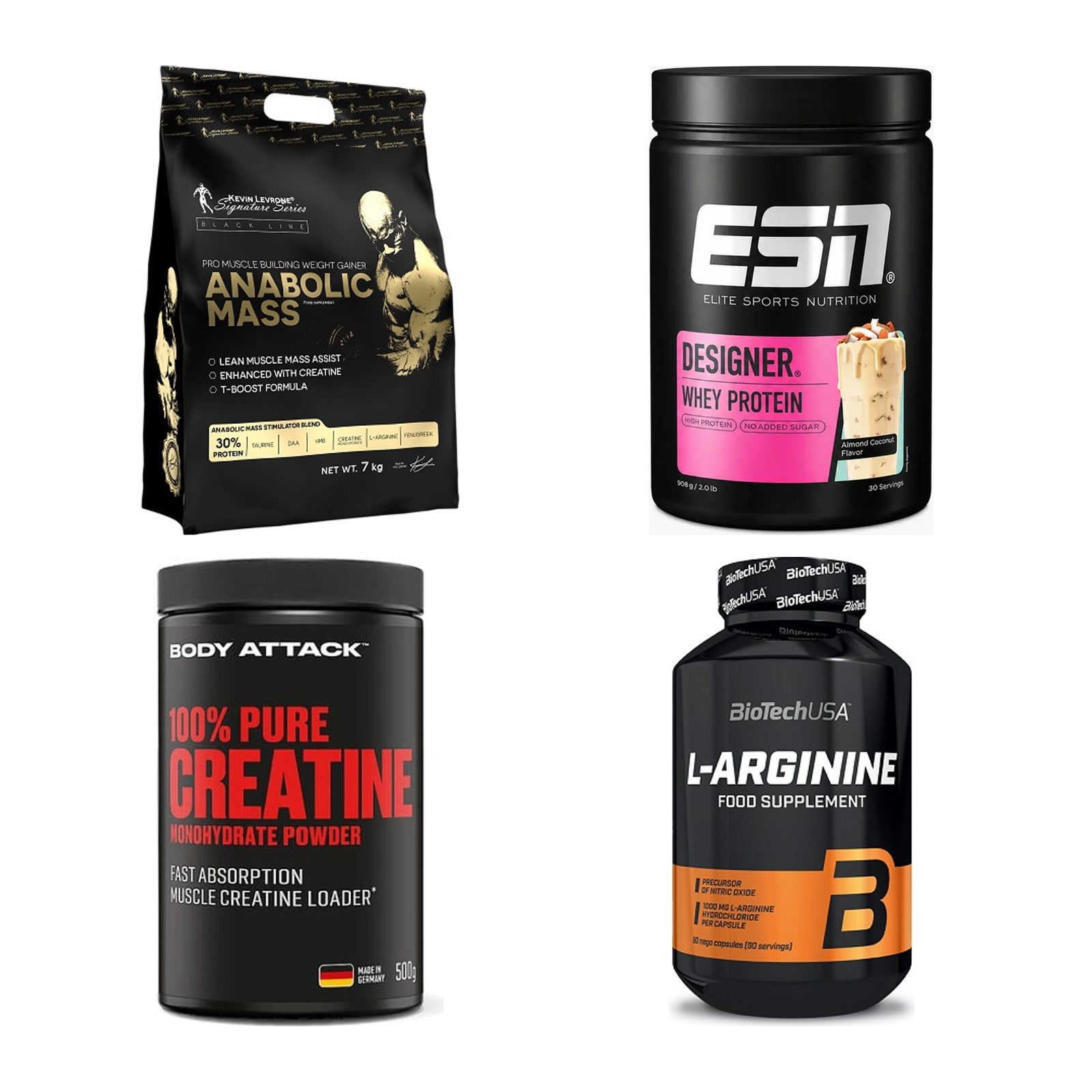 Masseaufbau für Fortgeschrittene: Kevin Levrone Anabolic + 3 weitere – alle enthaltenen Artikel