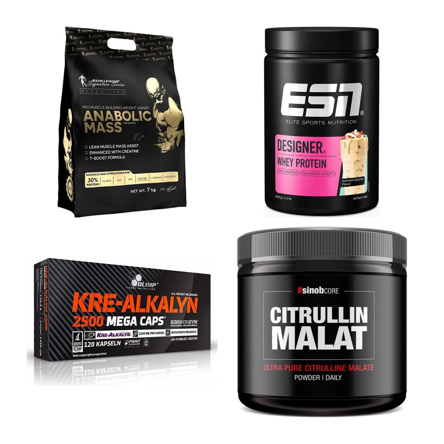 Masseaufbau für Fortgeschrittene: Kevin Levrone Anabolic + 3 weitere – alle enthaltenen Artikel