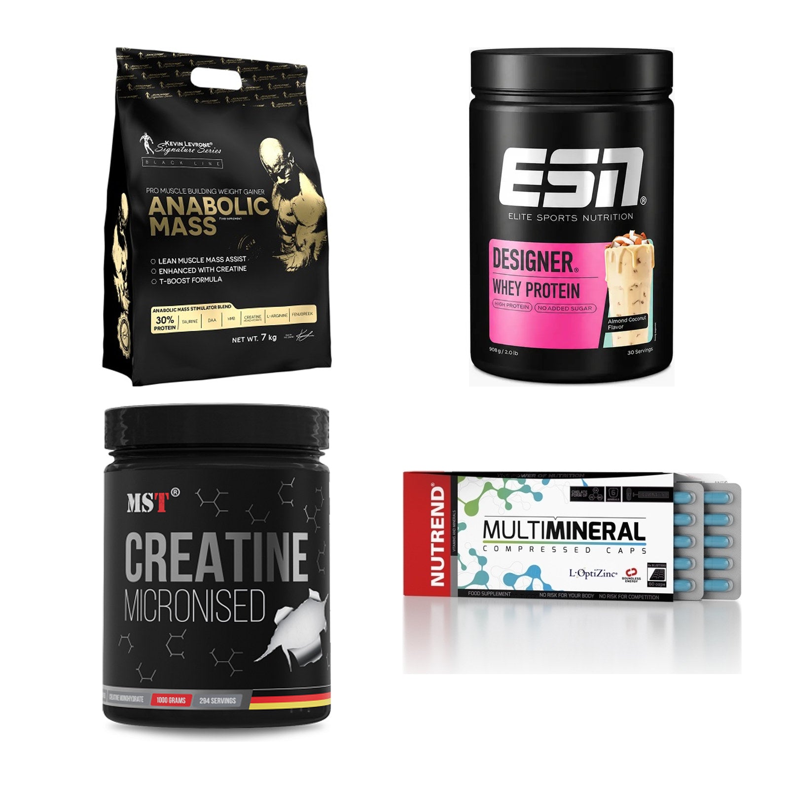 Masseaufbau für Fortgeschrittene: Kevin Levrone Anabolic + 3 weitere – alle enthaltenen Artikel
