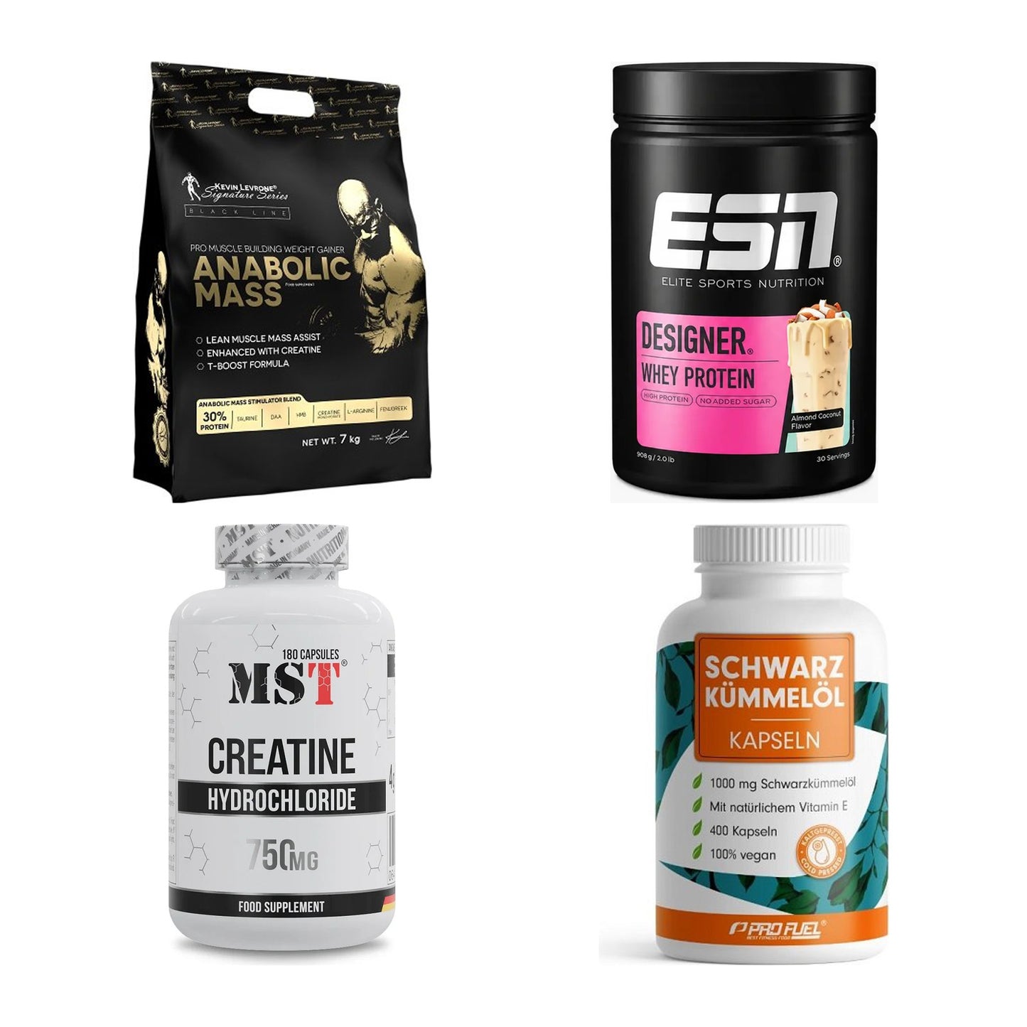 Masseaufbau für Fortgeschrittene: Kevin Levrone Anabolic + 3 weitere – alle enthaltenen Artikel