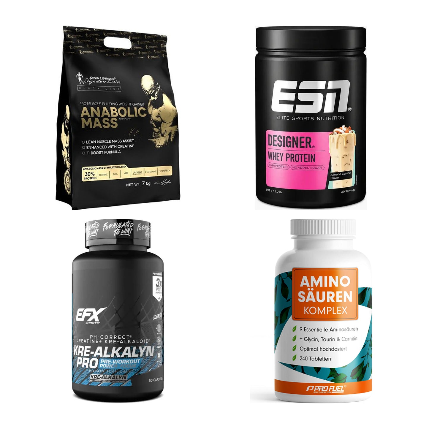 Masseaufbau für Fortgeschrittene: Kevin Levrone Anabolic + 3 weitere – alle enthaltenen Artikel