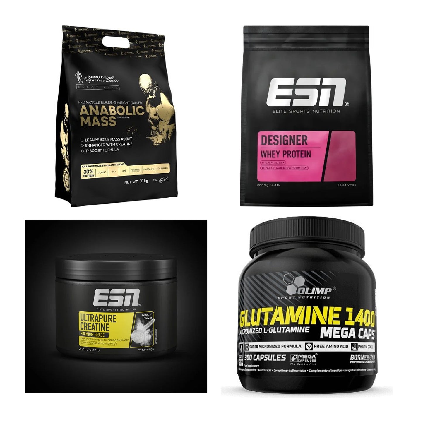 Masseaufbau für Fortgeschrittene: Kevin Levrone Anabolic + 3 weitere – alle enthaltenen Artikel