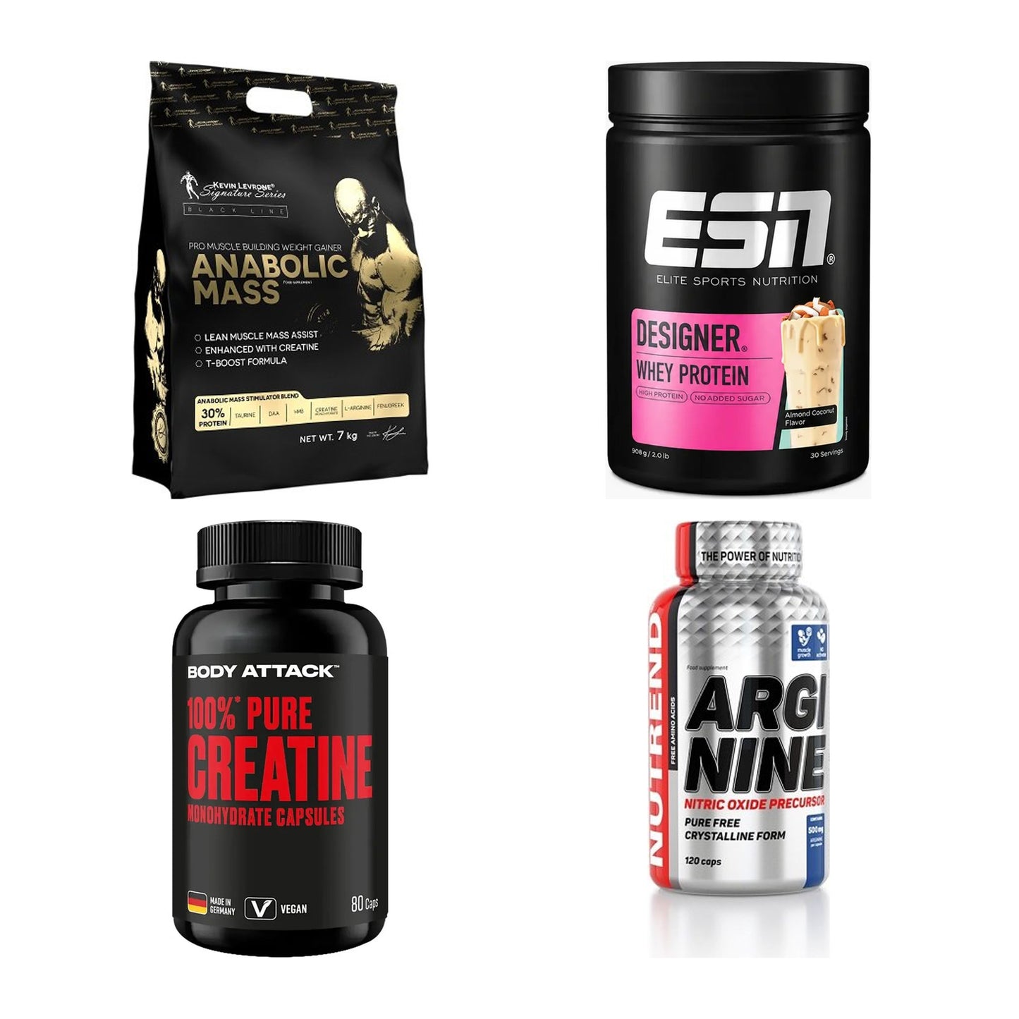 Masseaufbau für Fortgeschrittene: Kevin Levrone Anabolic + 3 weitere – alle enthaltenen Artikel