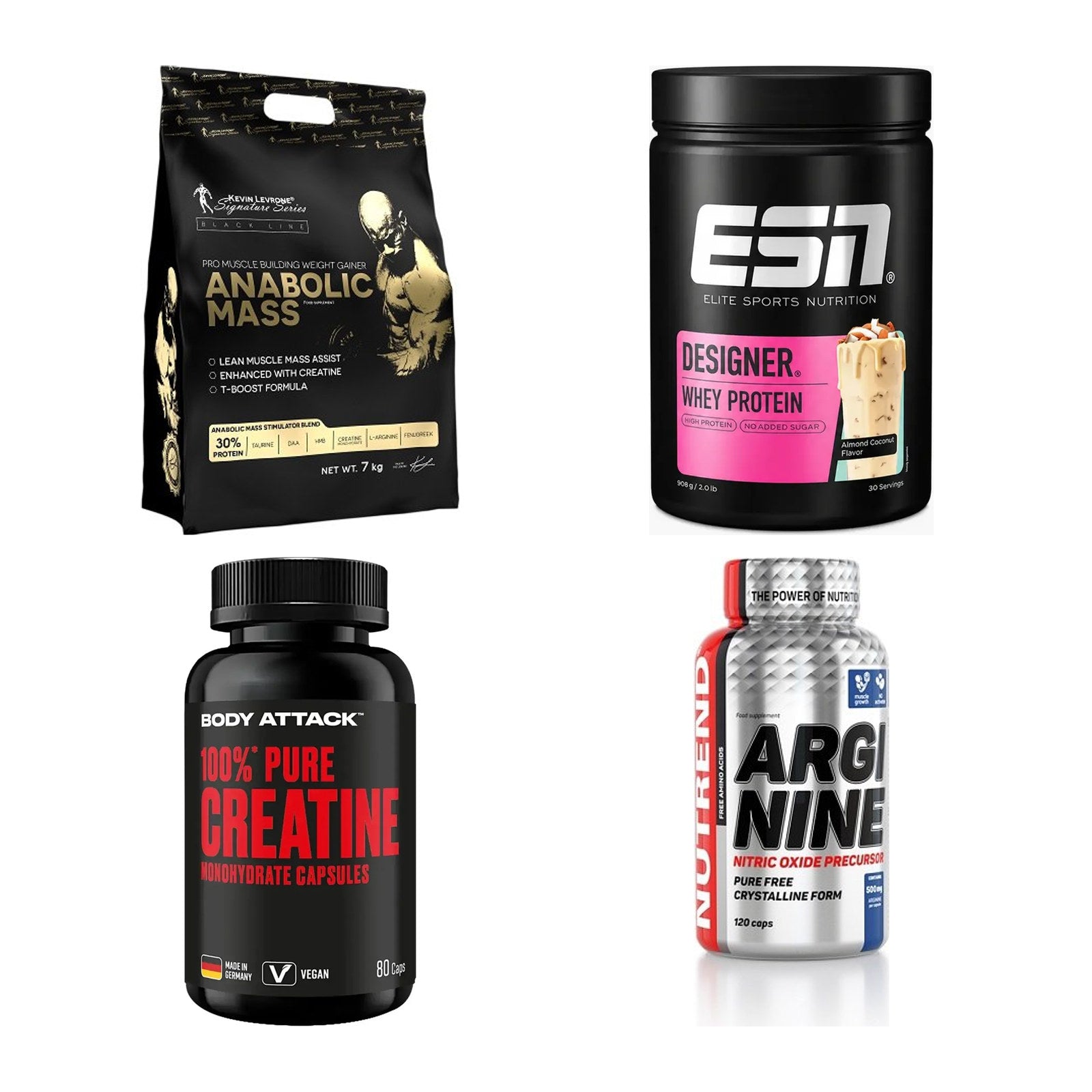 Masseaufbau für Fortgeschrittene: Kevin Levrone Anabolic + 3 weitere – alle enthaltenen Artikel