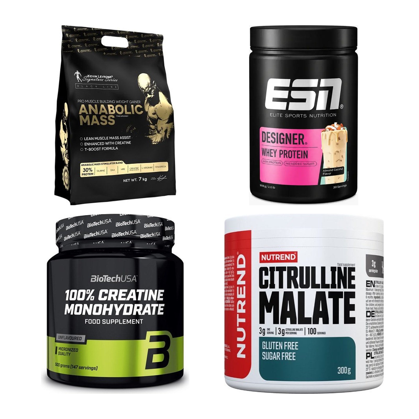 Masseaufbau für Fortgeschrittene: Kevin Levrone Anabolic + 3 weitere – alle enthaltenen Artikel