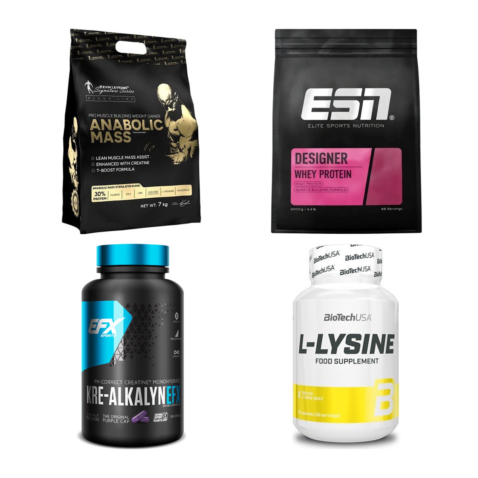 Masseaufbau für Fortgeschrittene: Kevin Levrone Anabolic + 3 weitere – alle enthaltenen Artikel
