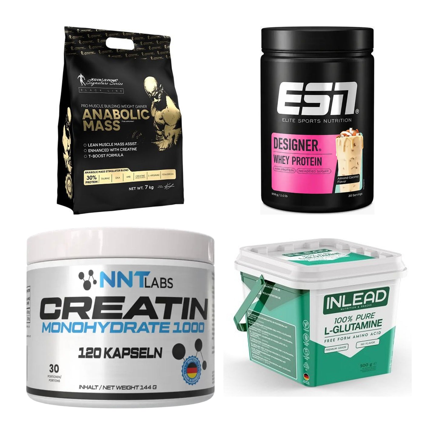 Masseaufbau für Fortgeschrittene: Kevin Levrone Anabolic + 3 weitere – alle enthaltenen Artikel