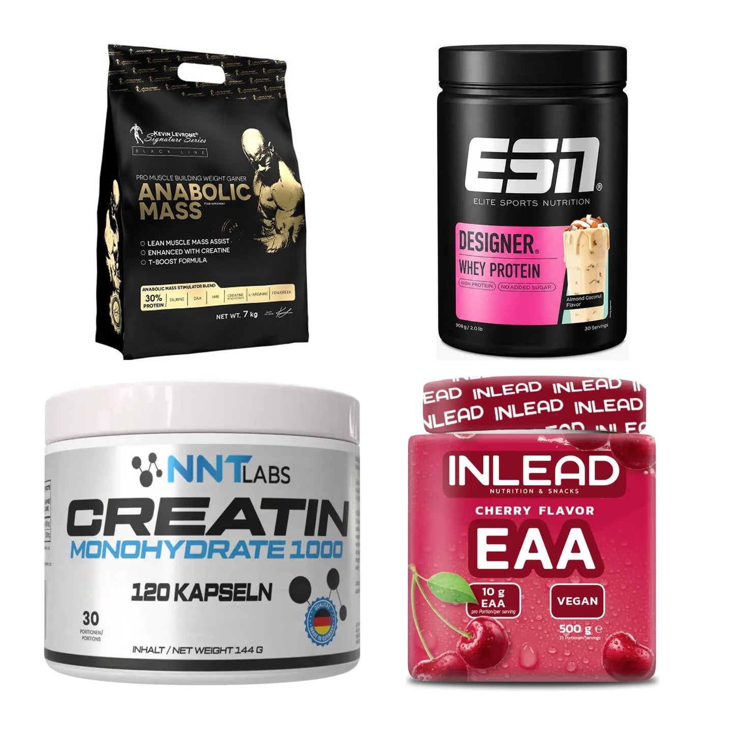 Masseaufbau für Fortgeschrittene: Kevin Levrone Anabolic + 3 weitere – alle enthaltenen Artikel