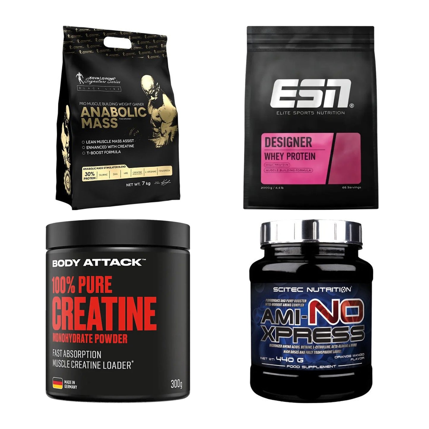 Masseaufbau für Fortgeschrittene: Kevin Levrone Anabolic + 3 weitere – alle enthaltenen Artikel