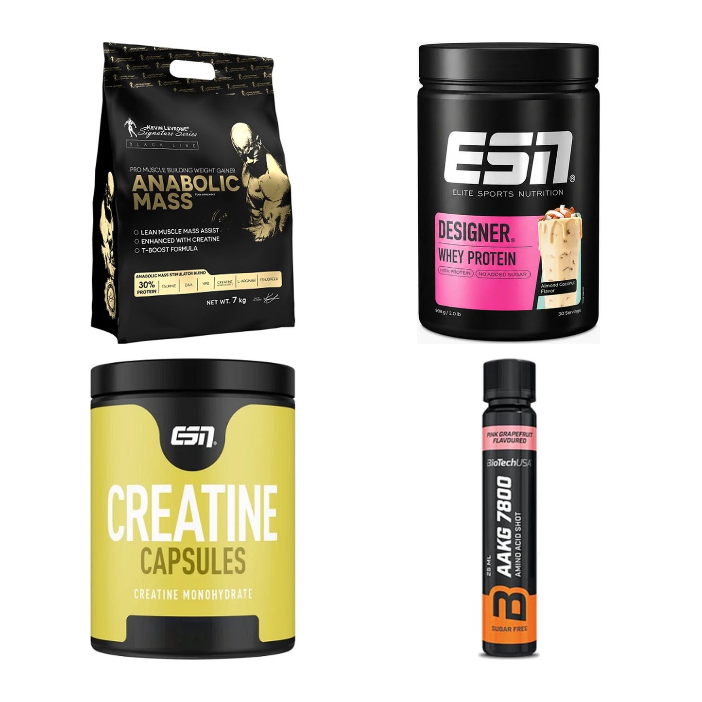 Masseaufbau für Fortgeschrittene: Kevin Levrone Anabolic + 3 weitere – alle enthaltenen Artikel