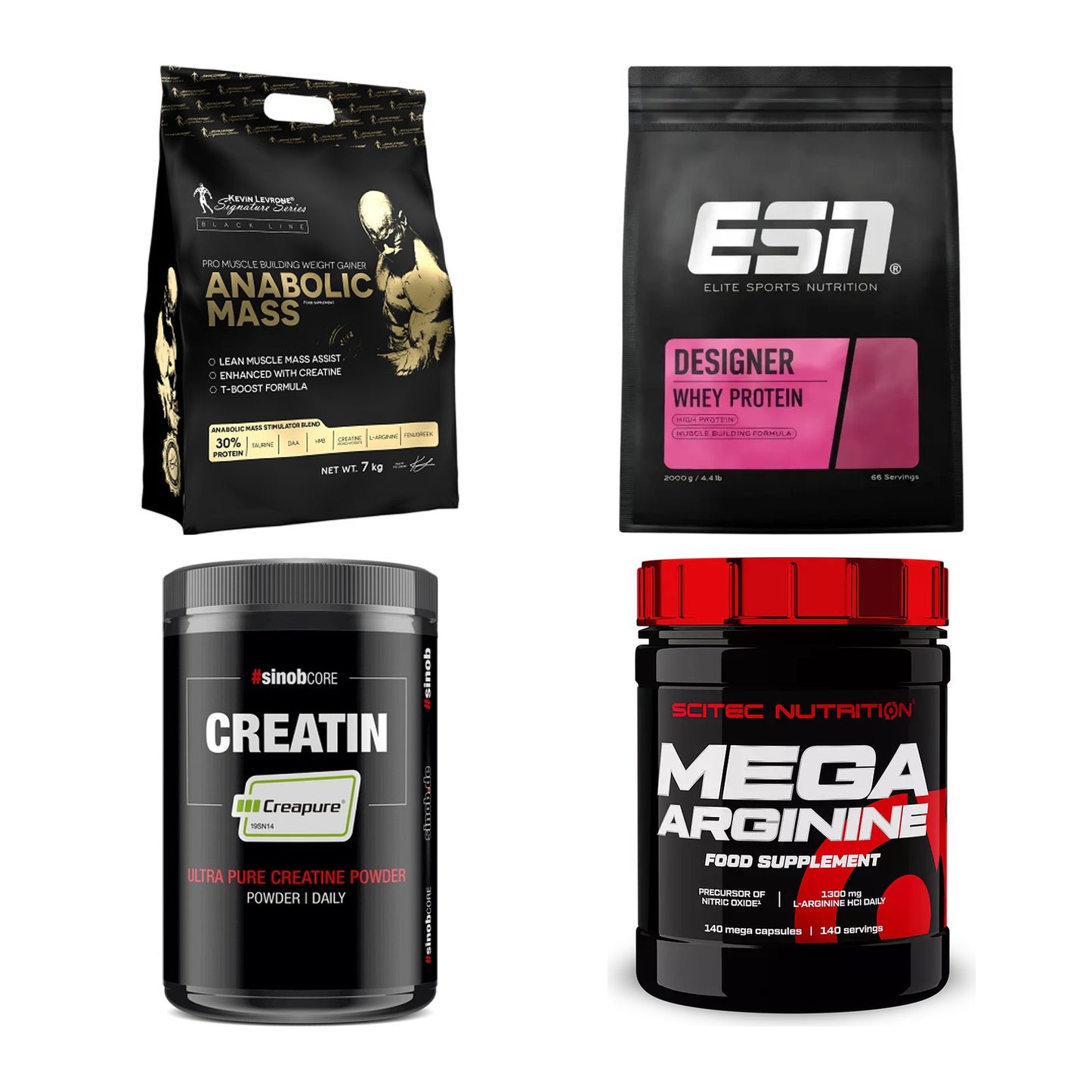 Masseaufbau für Fortgeschrittene: Kevin Levrone Anabolic + 3 weitere – alle enthaltenen Artikel