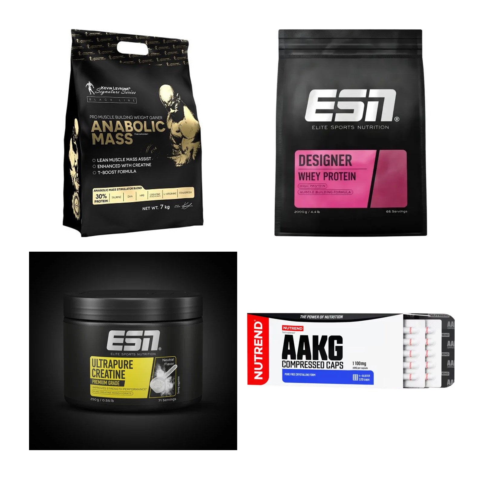 Masseaufbau für Fortgeschrittene: Kevin Levrone Anabolic + 3 weitere – alle enthaltenen Artikel