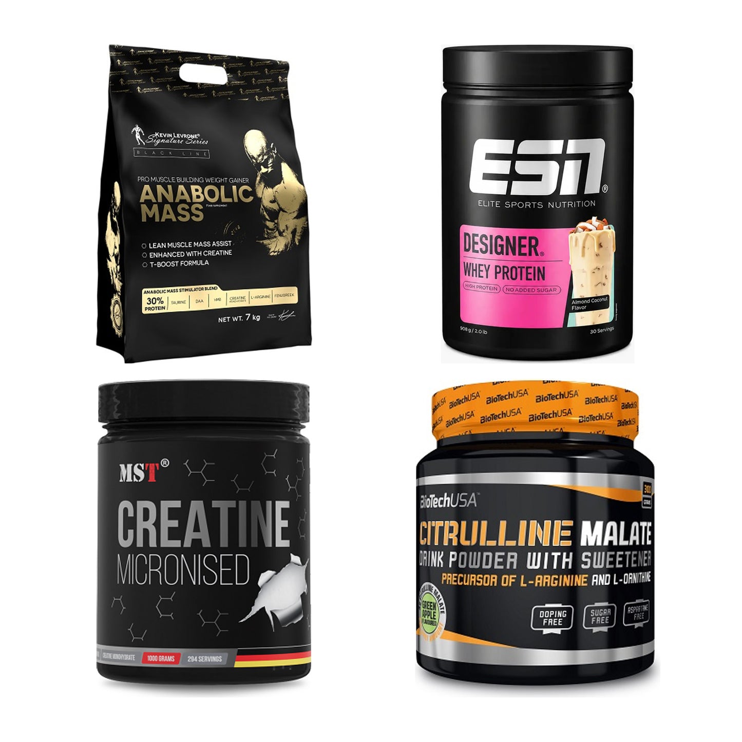 Masseaufbau für Fortgeschrittene: Kevin Levrone Anabolic + 3 weitere – alle enthaltenen Artikel