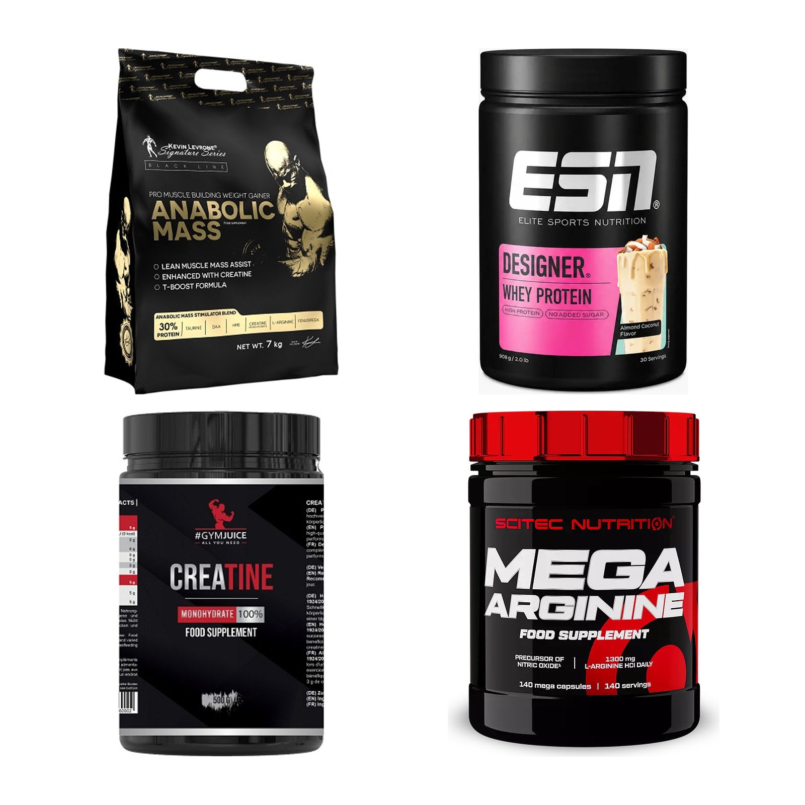 Masseaufbau für Fortgeschrittene: Kevin Levrone Anabolic + 3 weitere – alle enthaltenen Artikel