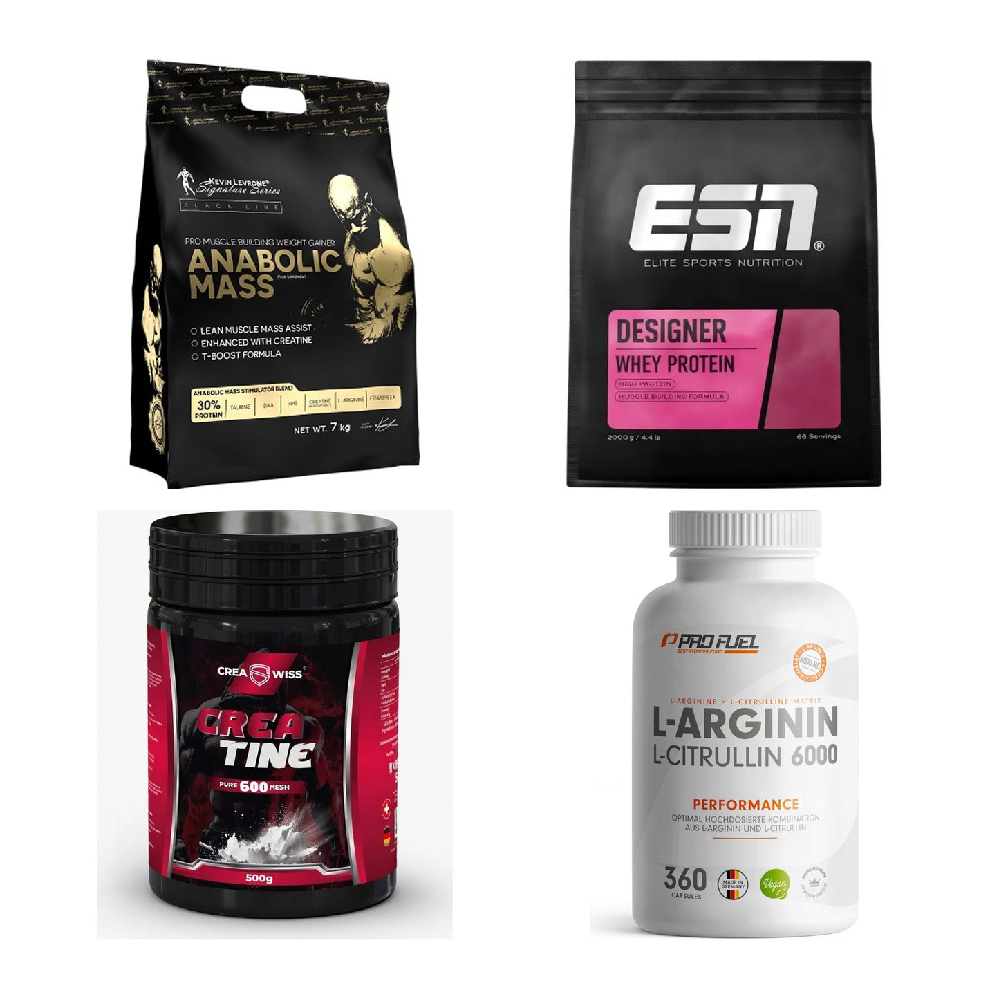Masseaufbau für Fortgeschrittene: Kevin Levrone Anabolic + 3 weitere – alle enthaltenen Artikel