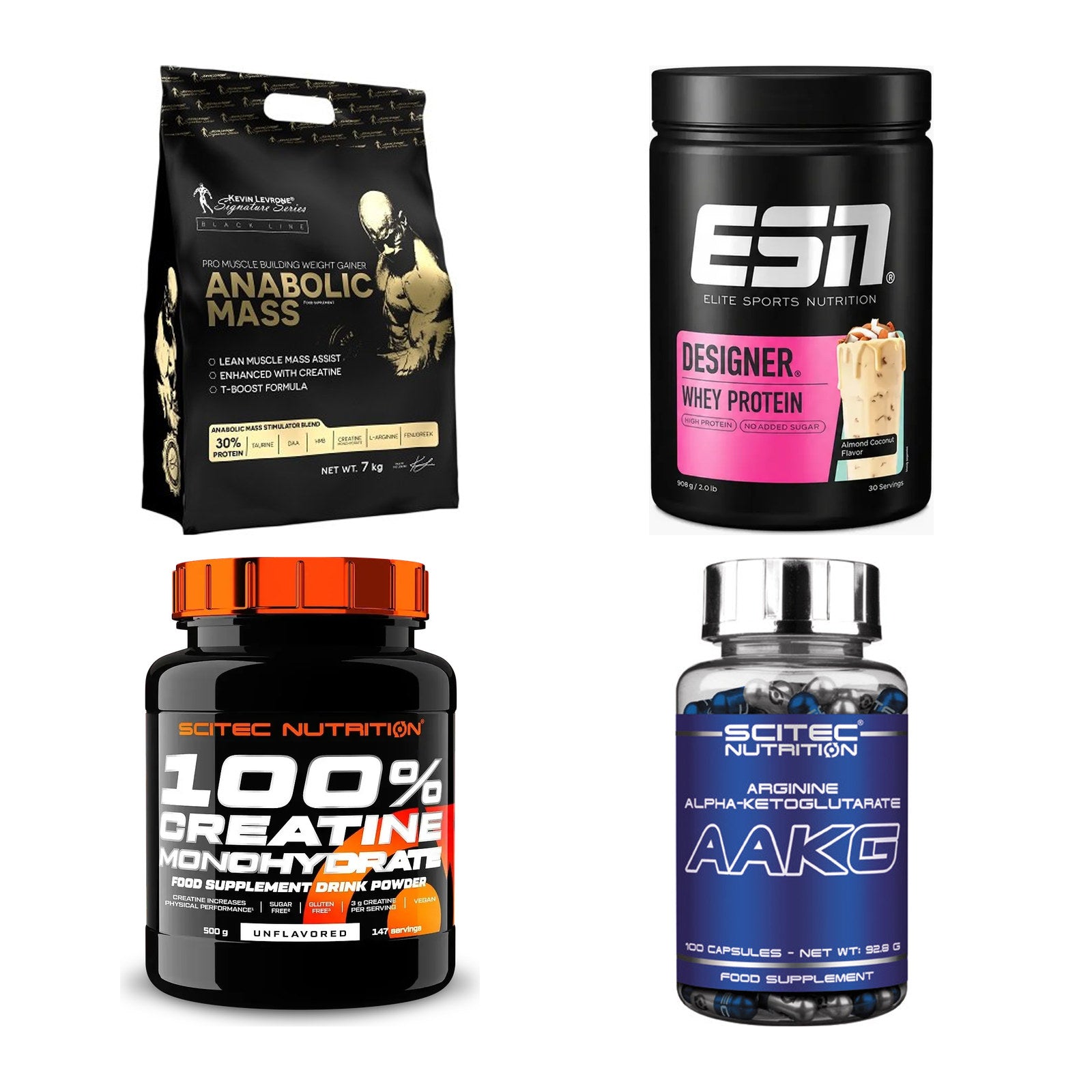 Masseaufbau für Fortgeschrittene: Kevin Levrone Anabolic + 3 weitere – alle enthaltenen Artikel