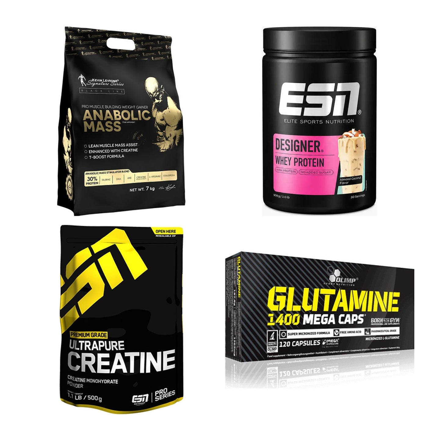Masseaufbau für Fortgeschrittene: Kevin Levrone Anabolic + 3 weitere – alle enthaltenen Artikel