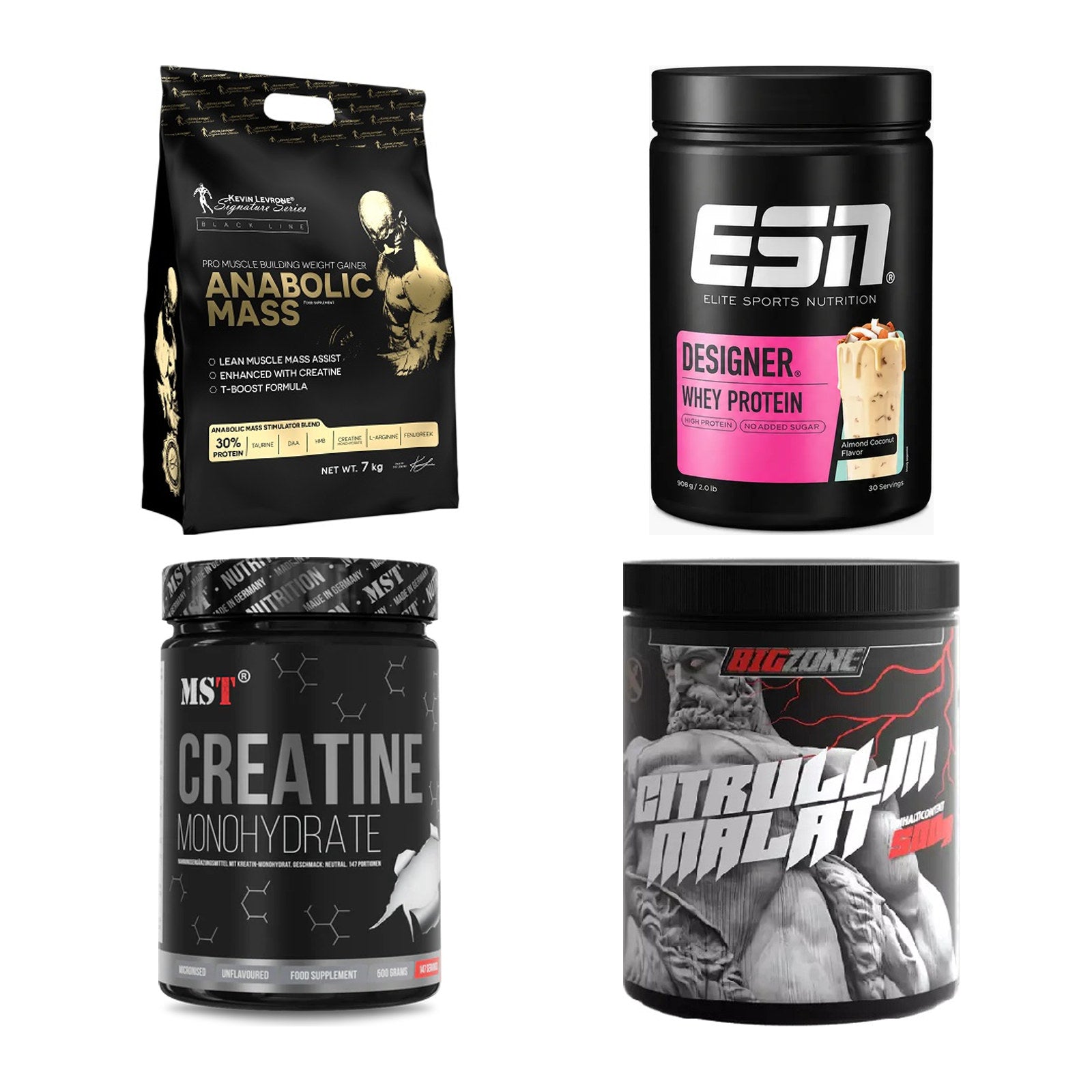 Masseaufbau für Fortgeschrittene: Kevin Levrone Anabolic + 3 weitere – alle enthaltenen Artikel