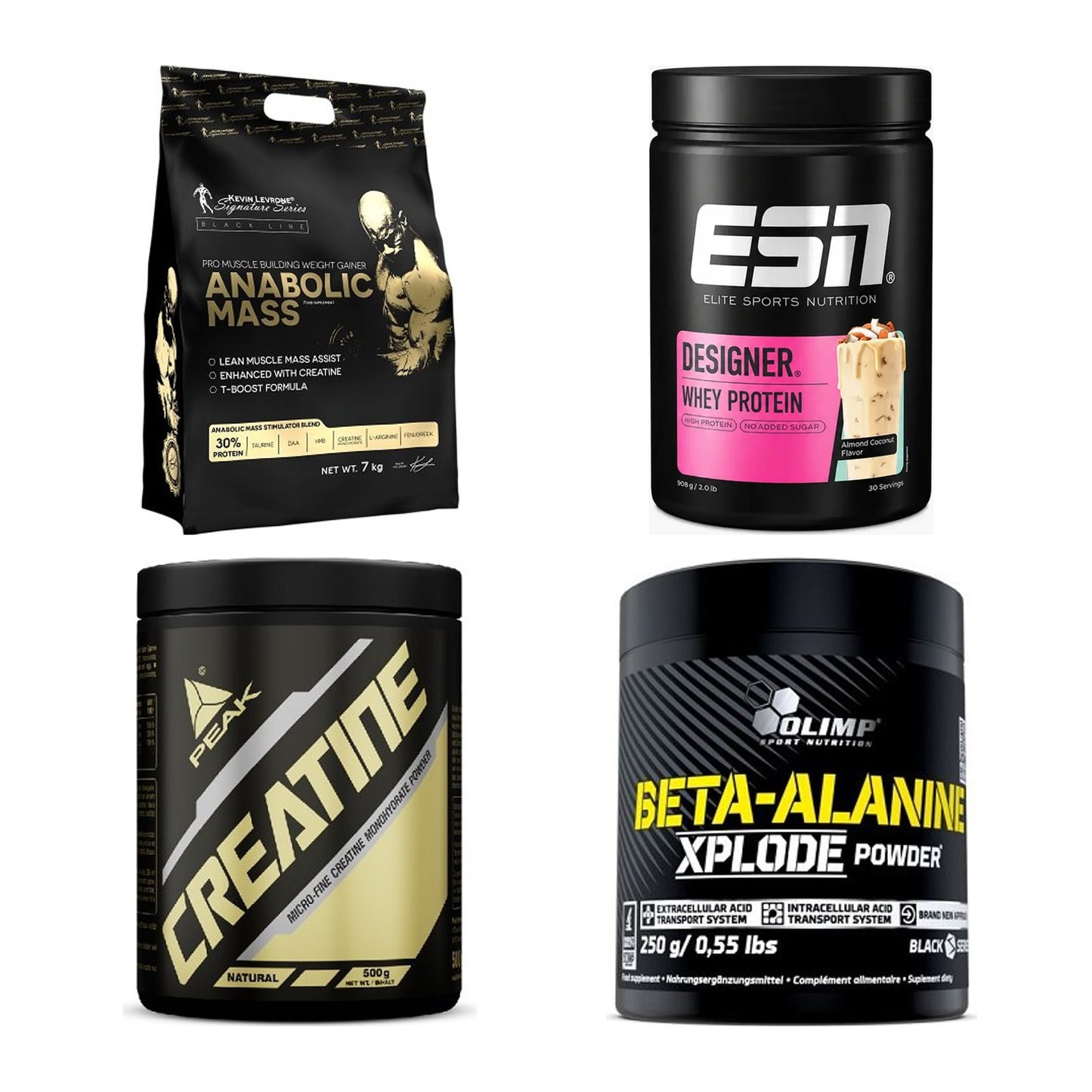 Masseaufbau für Fortgeschrittene: Kevin Levrone Anabolic + 3 weitere – alle enthaltenen Artikel