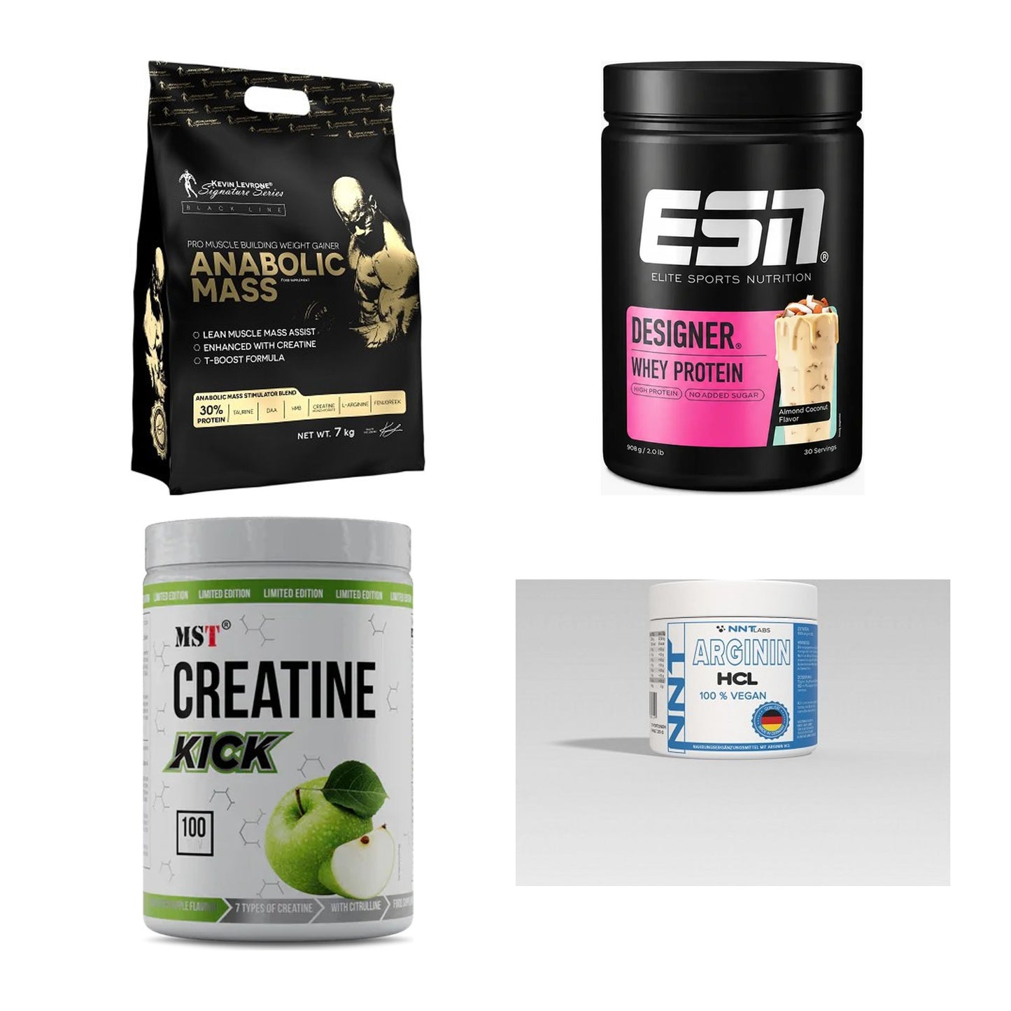 Masseaufbau für Fortgeschrittene: Kevin Levrone Anabolic + 3 weitere – alle enthaltenen Artikel