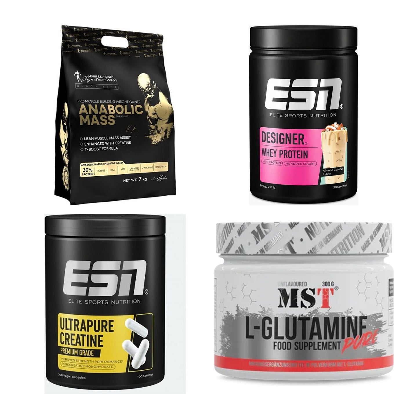 Masseaufbau für Fortgeschrittene: Kevin Levrone Anabolic + 3 weitere – alle enthaltenen Artikel