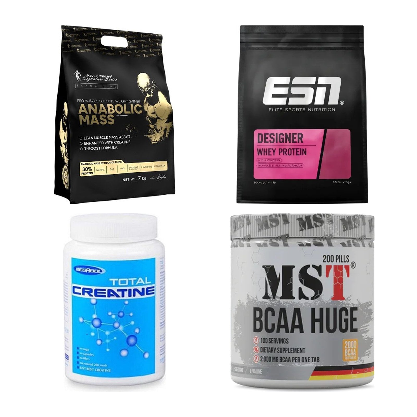 Masseaufbau für Fortgeschrittene: Kevin Levrone Anabolic + 3 weitere – alle enthaltenen Artikel