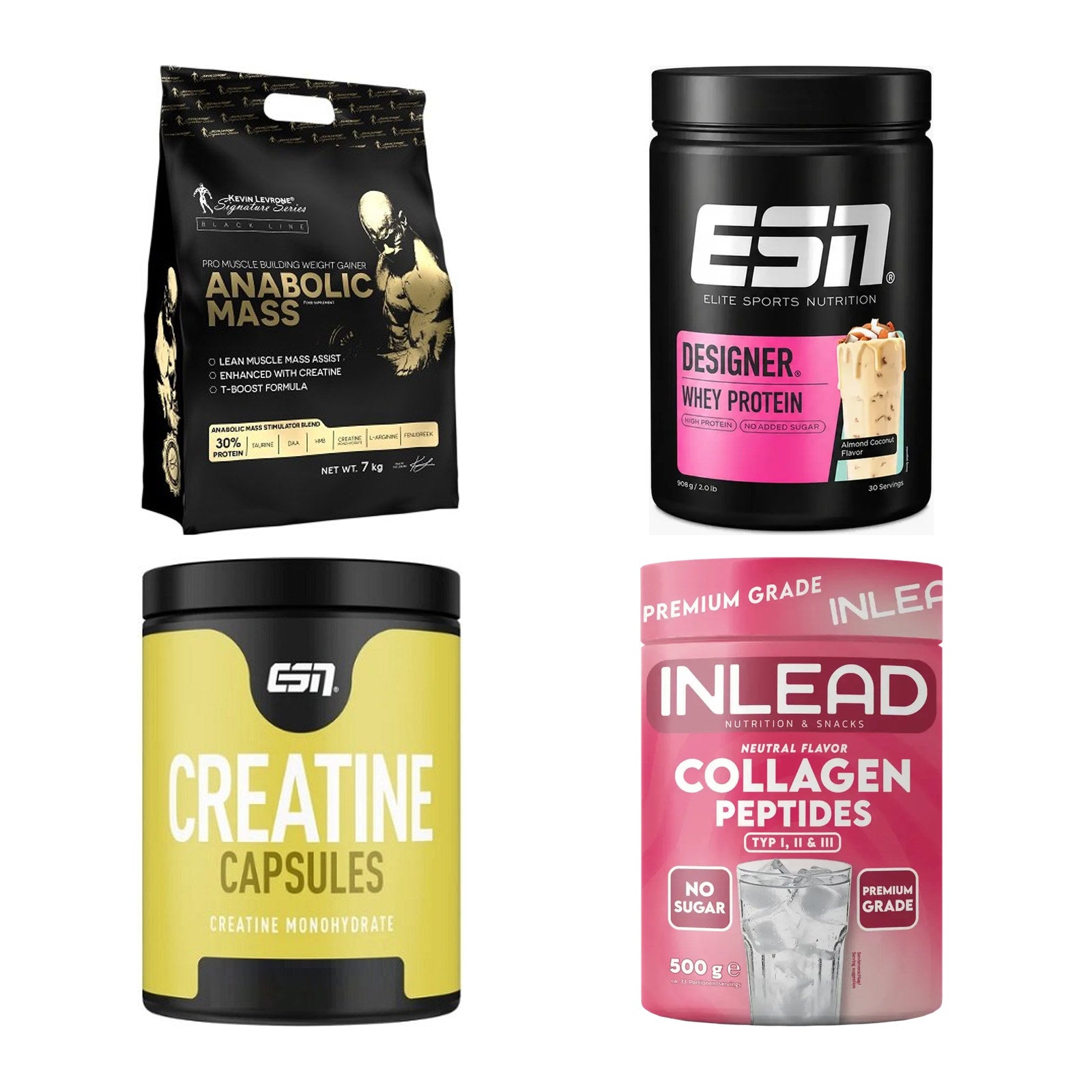 Masseaufbau für Fortgeschrittene: Kevin Levrone Anabolic + 3 weitere – alle enthaltenen Artikel