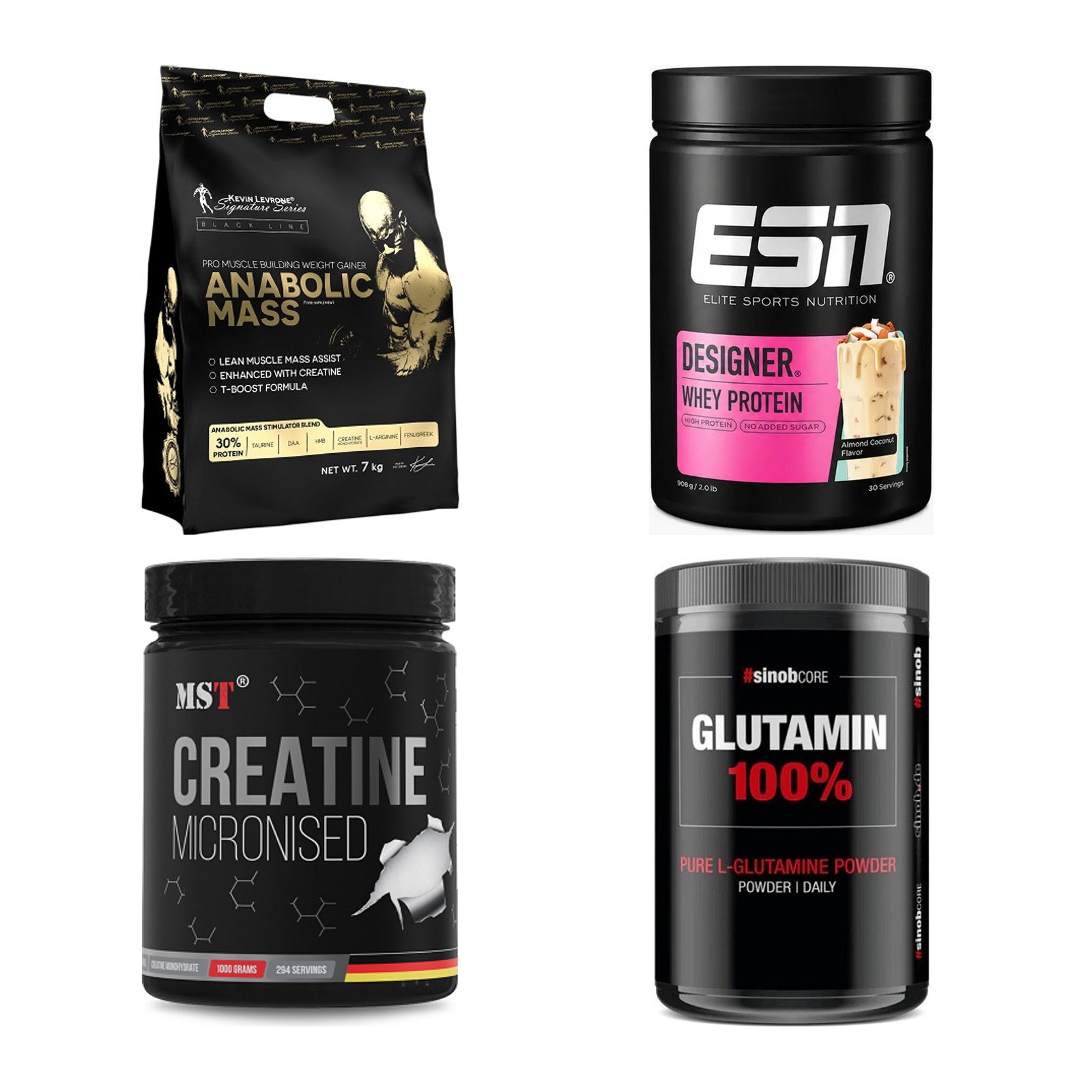 Masseaufbau für Fortgeschrittene: Kevin Levrone Anabolic + 3 weitere – alle enthaltenen Artikel