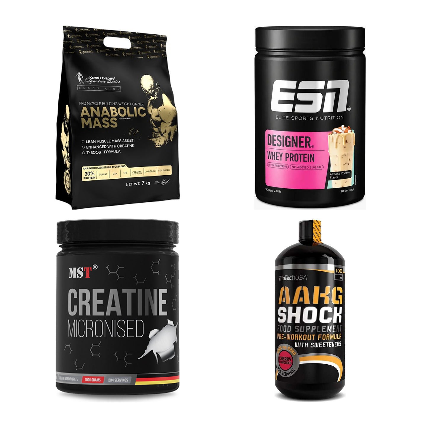 Masseaufbau für Fortgeschrittene: Kevin Levrone Anabolic + 3 weitere – alle enthaltenen Artikel