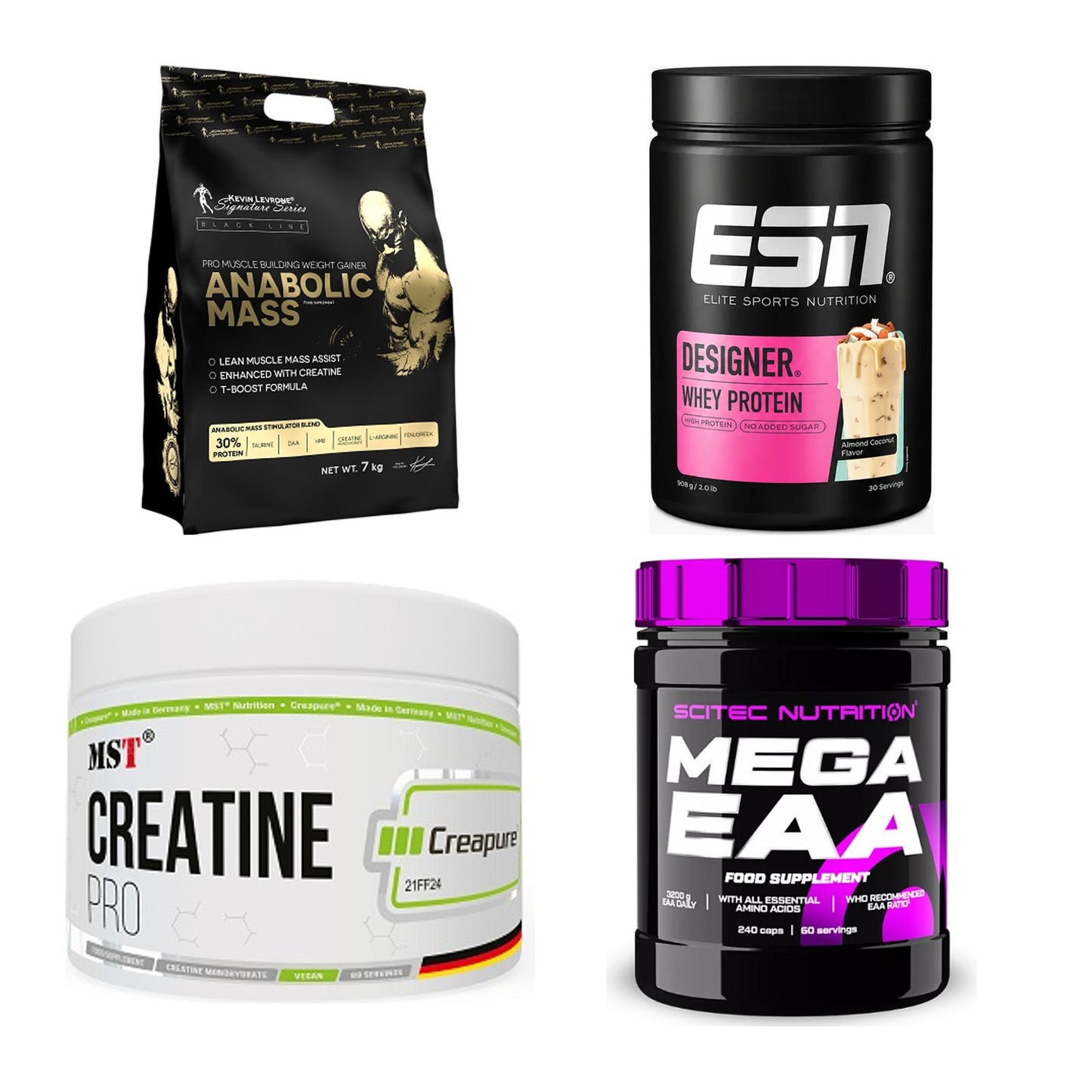 Masseaufbau für Fortgeschrittene: Kevin Levrone Anabolic + 3 weitere – alle enthaltenen Artikel
